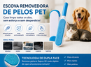 Escova Removedora de Pelos Pet com Base Autolimpante