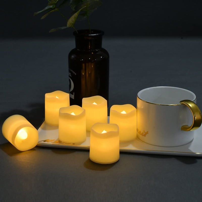 GlowCandle™ | Kit 24 Velas LED Decorativas Sem Chama