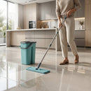 Esfregão Mop Lava e Seca Flat Pro™ com Balde e 4 Refis Grátis