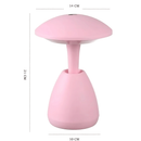 Luminária de Mesa Cogumelo LED – Toque Mágico com 3 Tons de Luz