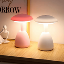 Luminária de Mesa Cogumelo LED – Toque Mágico com 3 Tons de Luz