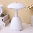 Luminária de Mesa Cogumelo LED – Toque Mágico com 3 Tons de Luz