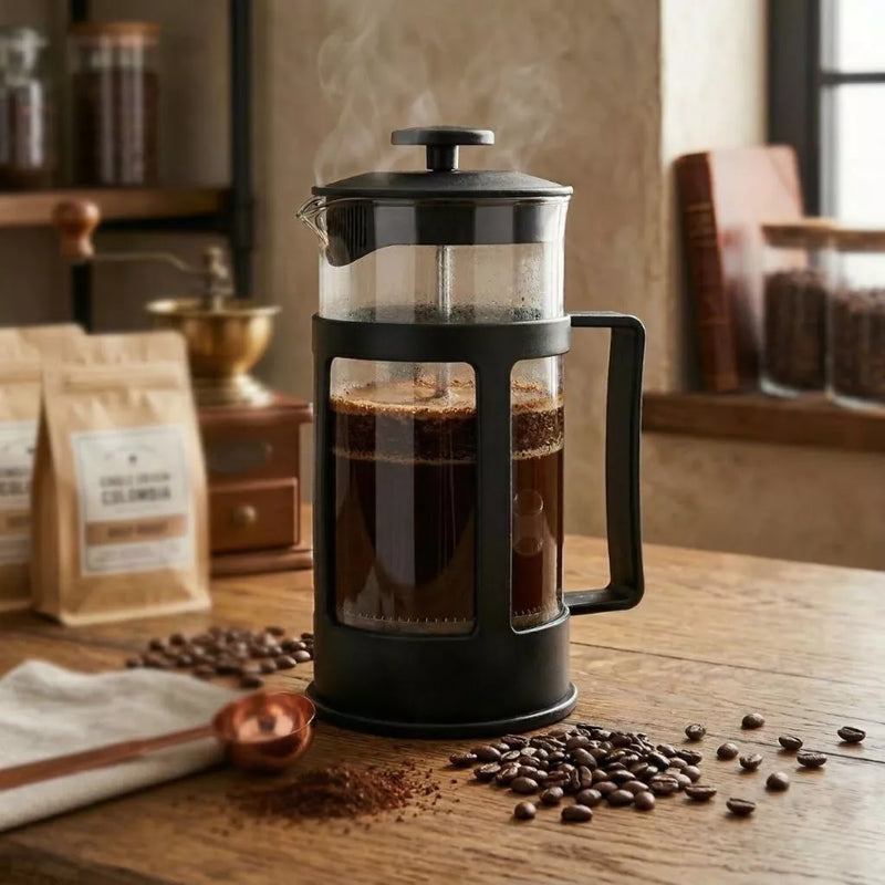 Cafeteira Prensa Francesa 350ml – Café Gourmet em Poucos Minutos