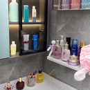 Kit 2 Suportes Organizador Cozinha Banheiro Plástico Com Adesivo FACE(Enviar imediatamente)